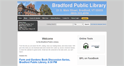 Desktop Screenshot of bradfordvtlibrary.org